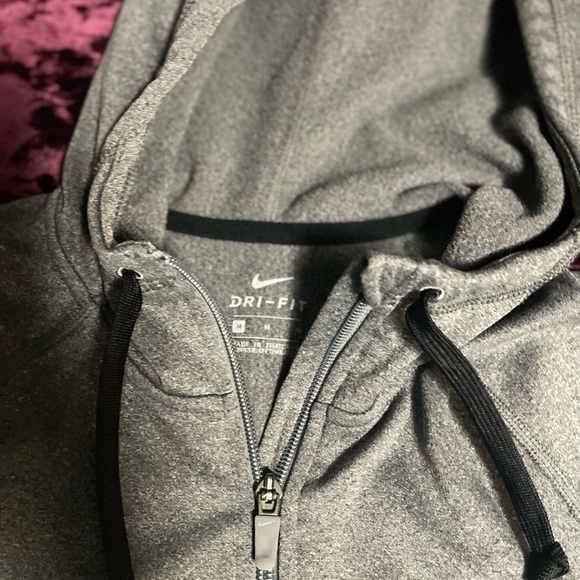 Nike Full Zip Hoodie Medium Gray - Picture 2 of 2